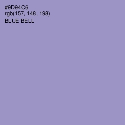 #9D94C6 - Blue Bell Color Image