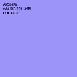 #9D94F9 - Portage Color Image