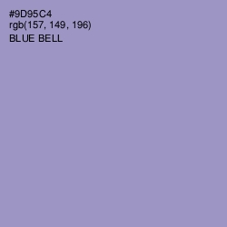 #9D95C4 - Blue Bell Color Image