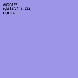 #9D95E8 - Portage Color Image