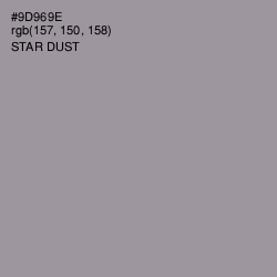 #9D969E - Star Dust Color Image