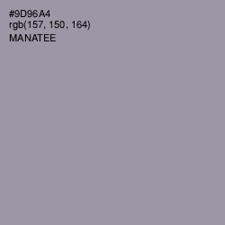 #9D96A4 - Manatee Color Image