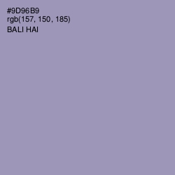 #9D96B9 - Bali Hai Color Image