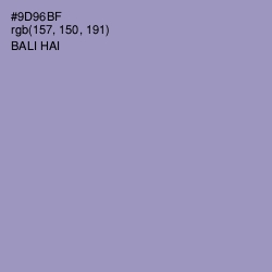 #9D96BF - Bali Hai Color Image