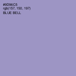 #9D96C5 - Blue Bell Color Image