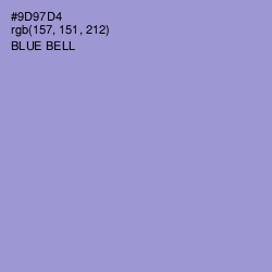 #9D97D4 - Blue Bell Color Image