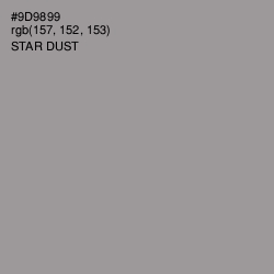 #9D9899 - Star Dust Color Image