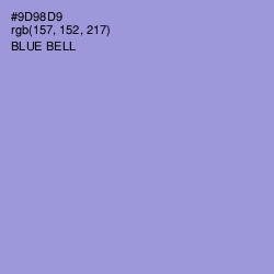 #9D98D9 - Blue Bell Color Image