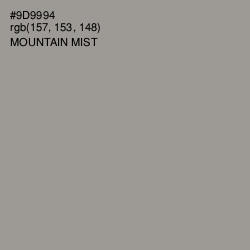 #9D9994 - Mountain Mist Color Image