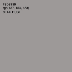 #9D9999 - Star Dust Color Image
