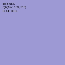 #9D99D5 - Blue Bell Color Image
