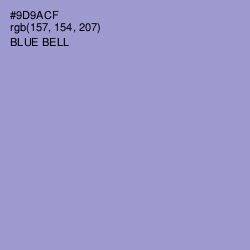 #9D9ACF - Blue Bell Color Image