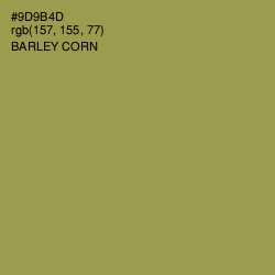 #9D9B4D - Barley Corn Color Image