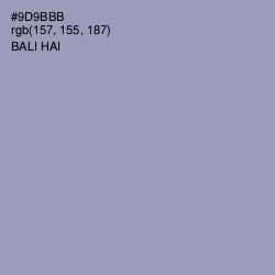 #9D9BBB - Bali Hai Color Image