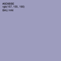 #9D9BBE - Bali Hai Color Image