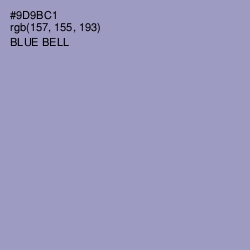 #9D9BC1 - Blue Bell Color Image