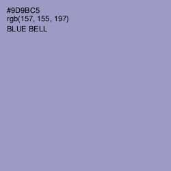 #9D9BC5 - Blue Bell Color Image