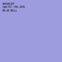 #9D9CDF - Blue Bell Color Image
