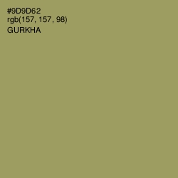 #9D9D62 - Gurkha Color Image