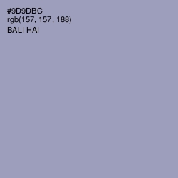 #9D9DBC - Bali Hai Color Image