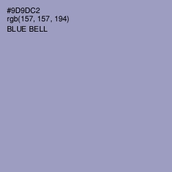 #9D9DC2 - Blue Bell Color Image