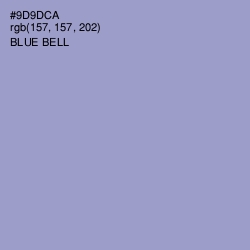 #9D9DCA - Blue Bell Color Image