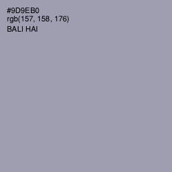 #9D9EB0 - Bali Hai Color Image