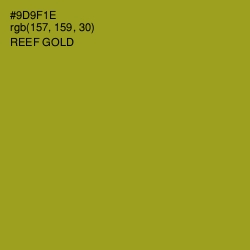 #9D9F1E - Reef Gold Color Image