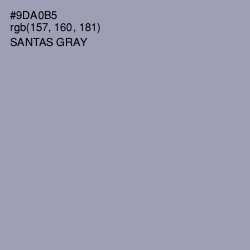 #9DA0B5 - Santas Gray Color Image