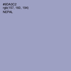 #9DA0C2 - Nepal Color Image