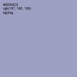 #9DA0C3 - Nepal Color Image