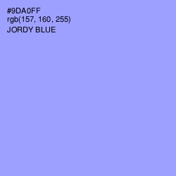 #9DA0FF - Jordy Blue Color Image