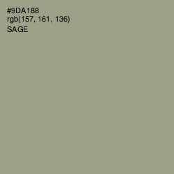 #9DA188 - Sage Color Image