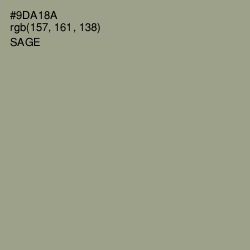 #9DA18A - Sage Color Image