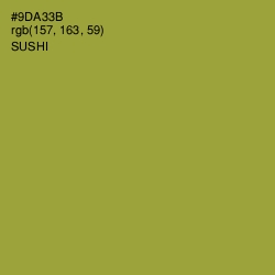 #9DA33B - Sushi Color Image