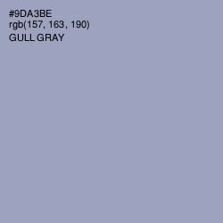 #9DA3BE - Gull Gray Color Image