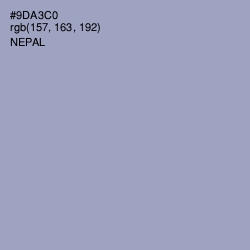 #9DA3C0 - Nepal Color Image