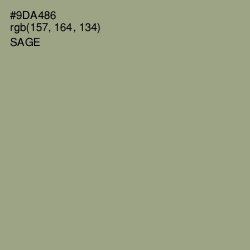 #9DA486 - Sage Color Image
