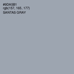 #9DA5B1 - Santas Gray Color Image