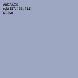 #9DA6C0 - Nepal Color Image