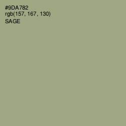 #9DA782 - Sage Color Image