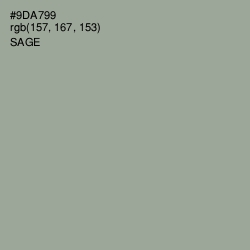 #9DA799 - Sage Color Image