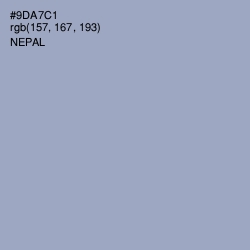 #9DA7C1 - Nepal Color Image