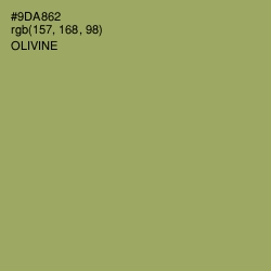 #9DA862 - Olivine Color Image