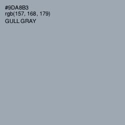 #9DA8B3 - Gull Gray Color Image