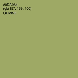 #9DA964 - Olivine Color Image