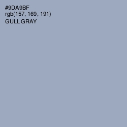 #9DA9BF - Gull Gray Color Image