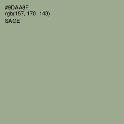 #9DAA8F - Sage Color Image