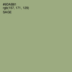 #9DAB81 - Sage Color Image