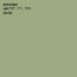 #9DAB83 - Sage Color Image
